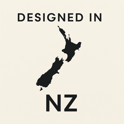 Designed in New Zealand badge – Easy Fold Murphy Bed brand logo