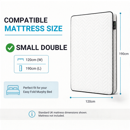 Vertical Murphy Bed Small Double Size Kit (UK)